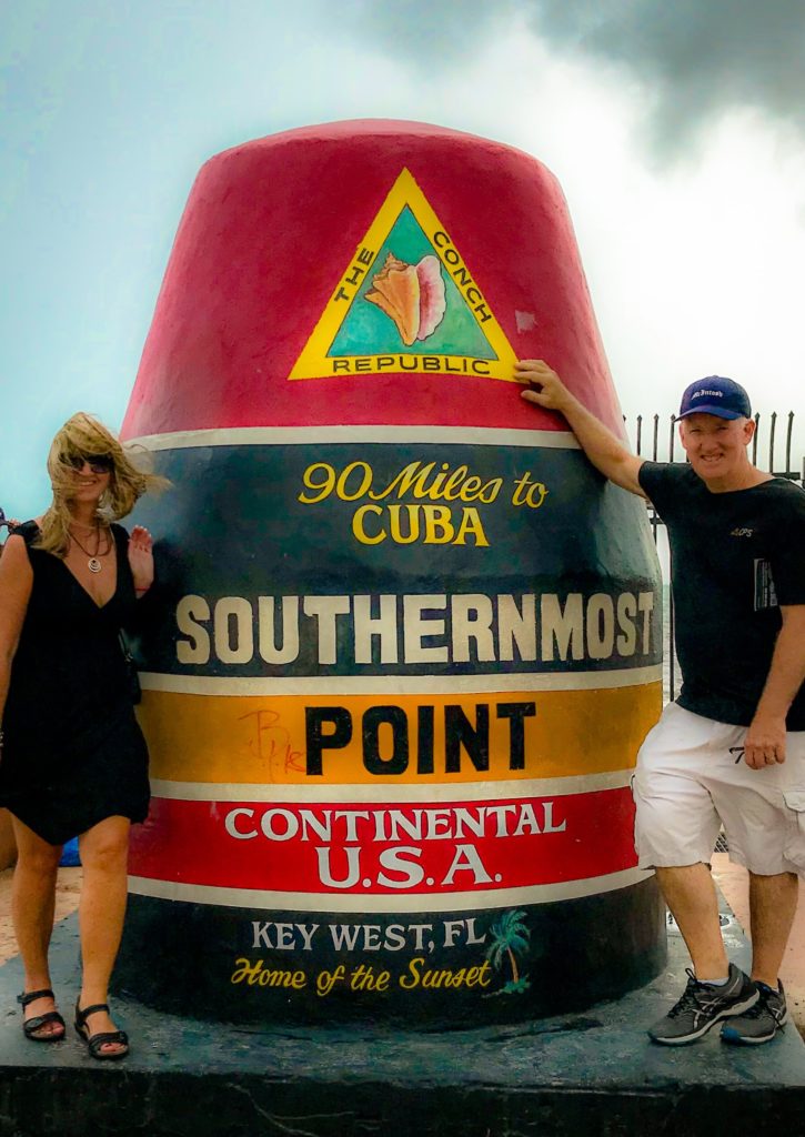 The Southernmost Point Buoy is a popular photo op in Key West. 