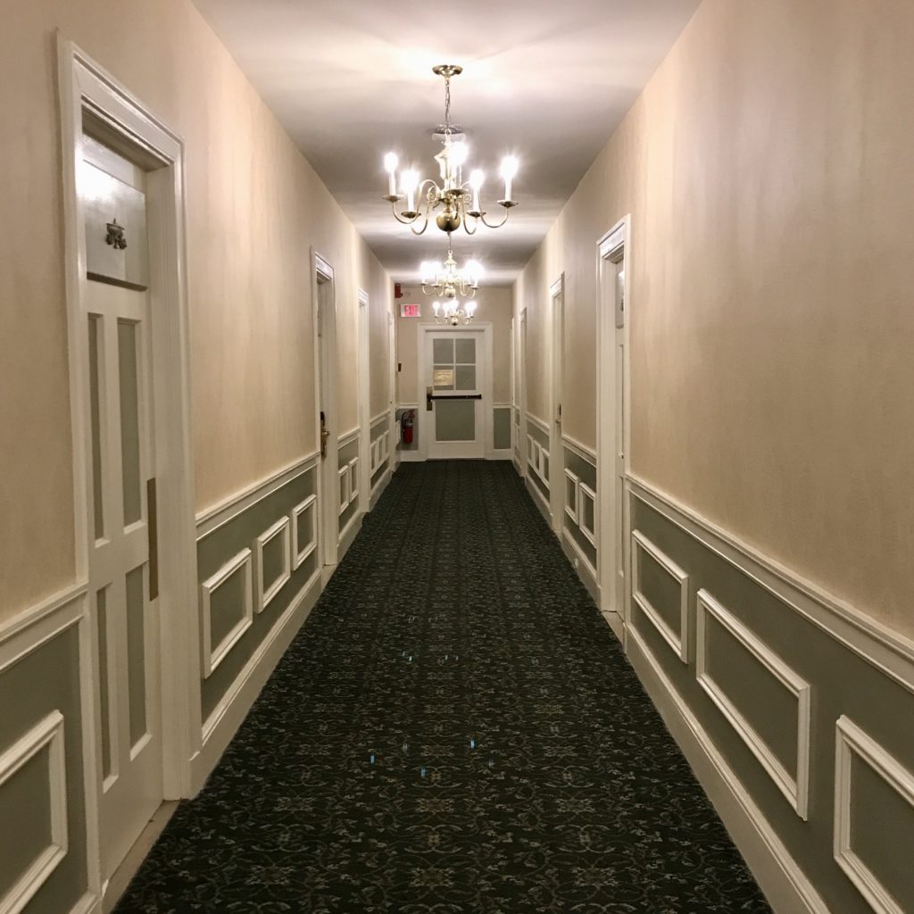 Haunted Hallway at Hawthorne Hotel in Salem Massachusetts