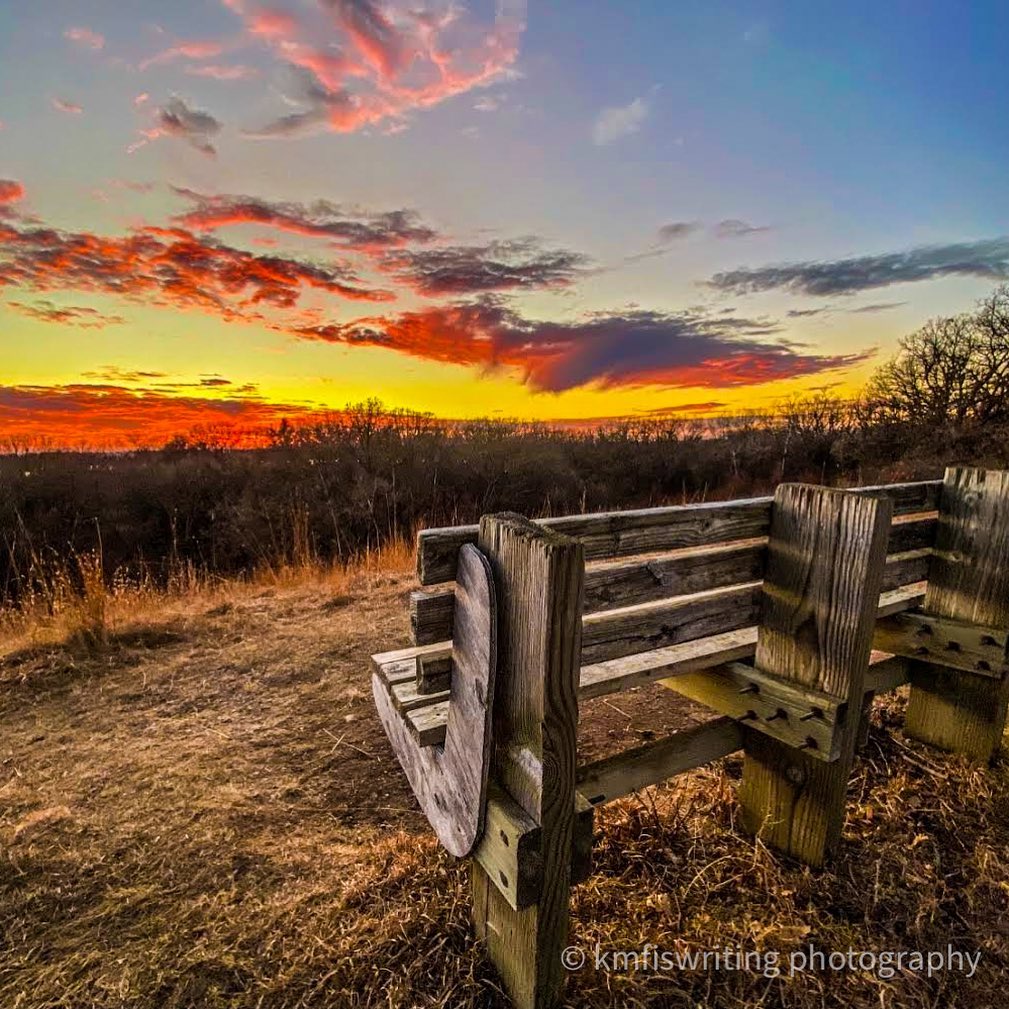 Sunset at Badger Hill Outlook at Sibley State Park 