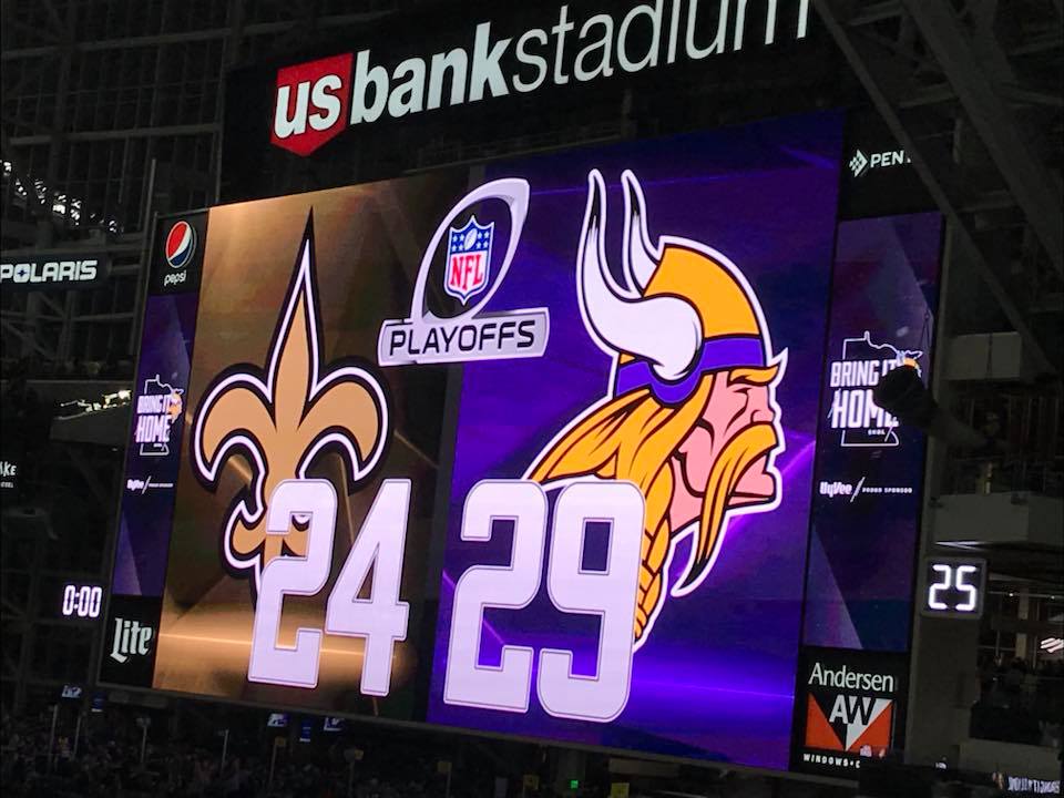 Minneapolis Miracle scoreboard 24-29