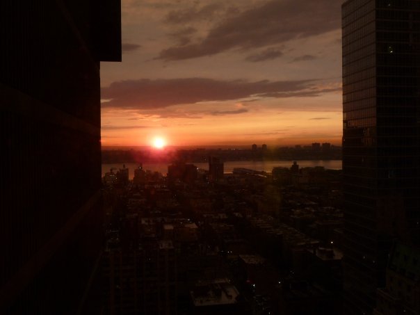 NYC Sunset From Hotel Room