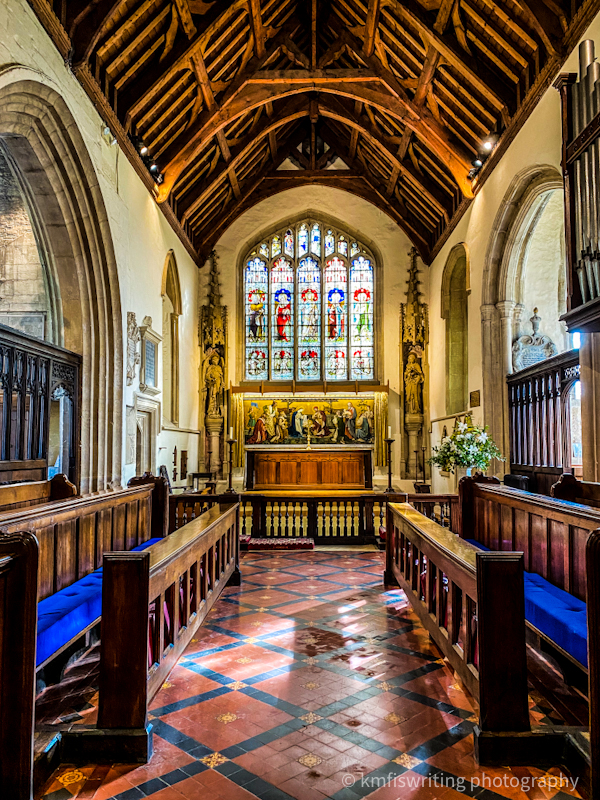 Interior of St. John the Baptist Church. Burford Gateway to the Cotswolds