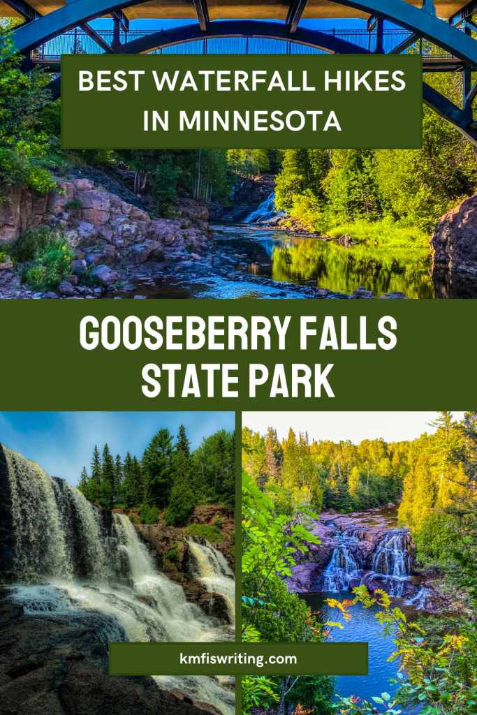 Guide to the best Minnesota waterfall hikes at Gooseberry Falls State Park.